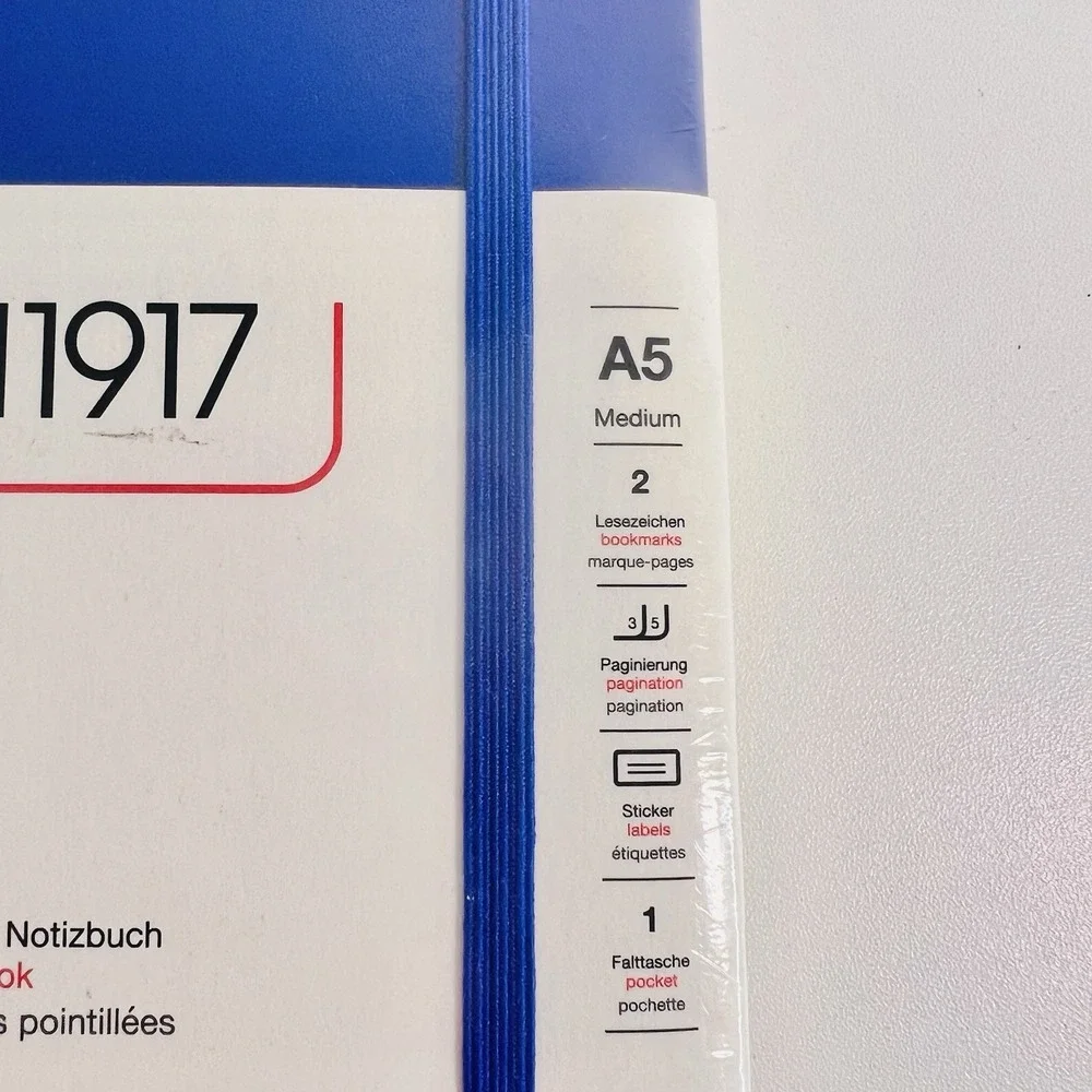 Leuchtturm 1917 Hardcover Dot Grid Notebook - Blue - A5 Medium - NEW SEALED